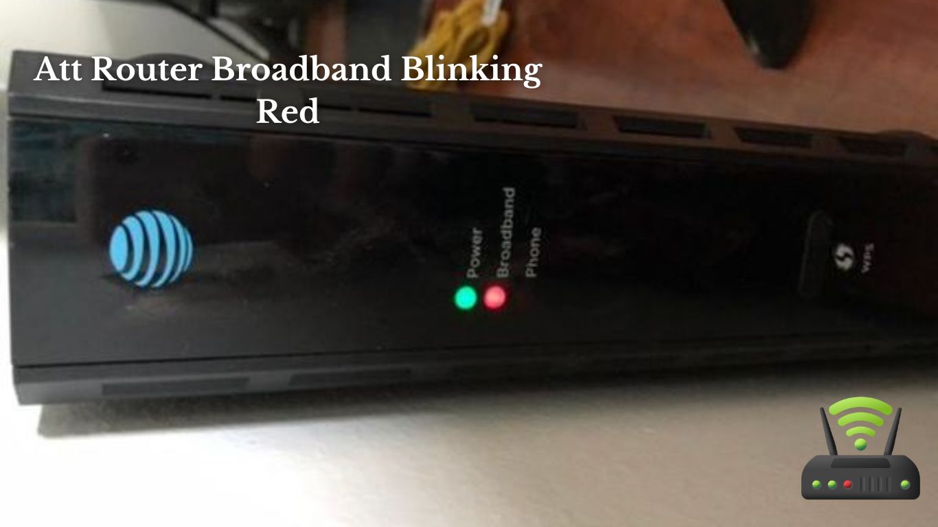 Att Router Broadband Blinking Red