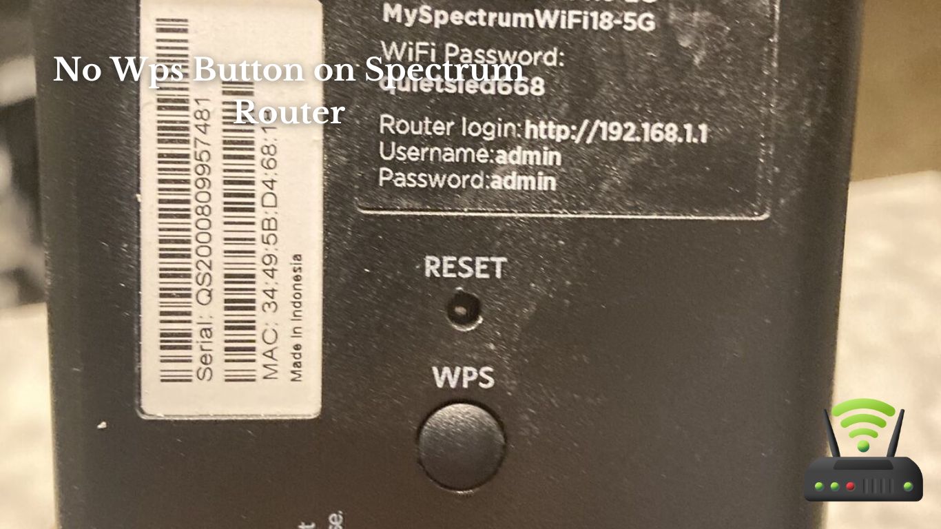 No Wps Button on Spectrum Router
