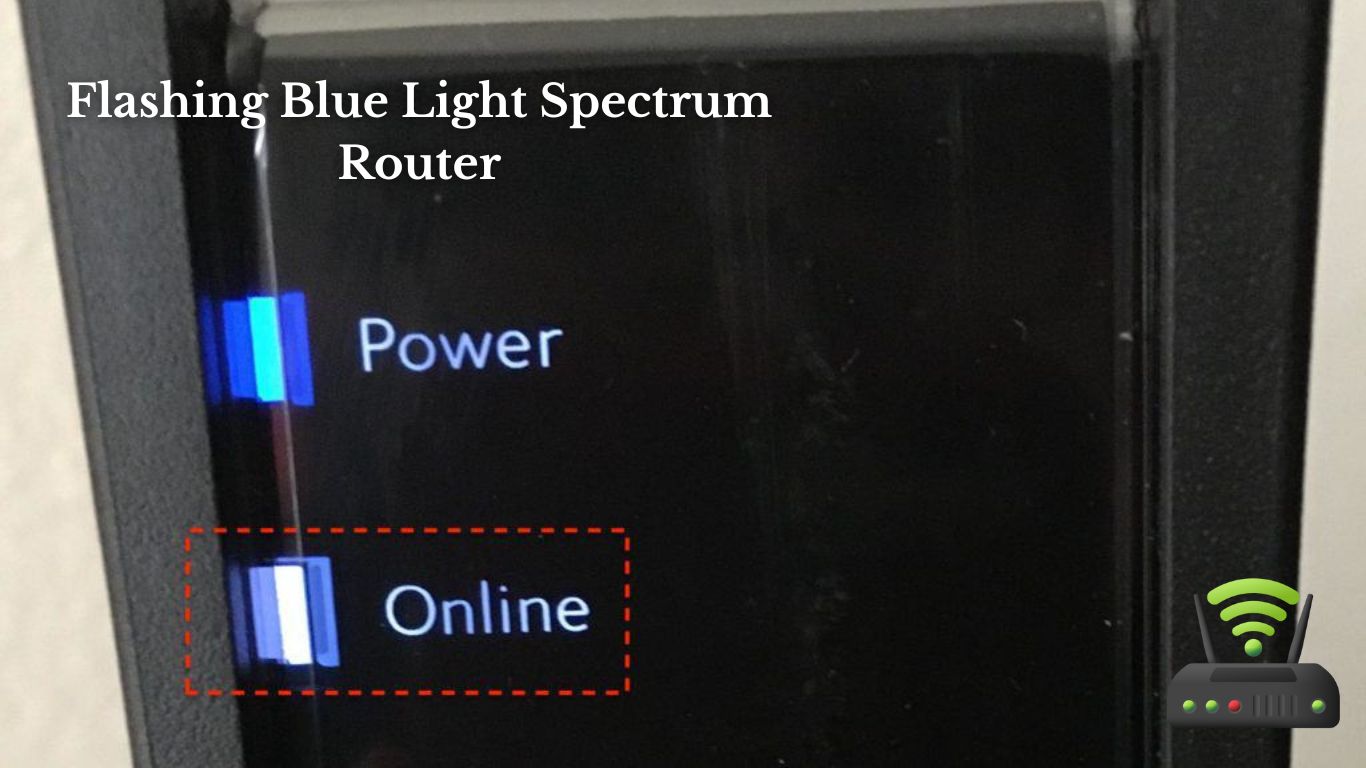 Flashing Blue Light Spectrum Router