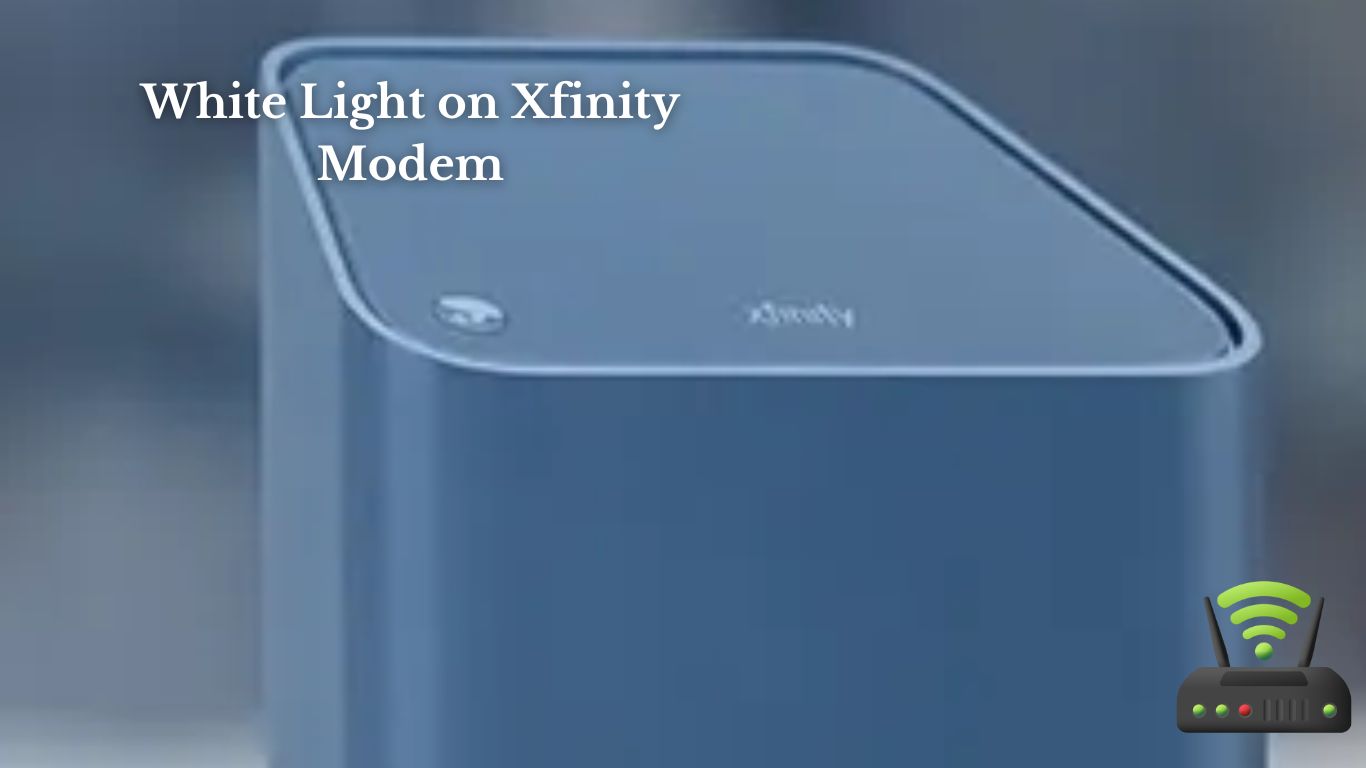 White Light on Xfinity Modem